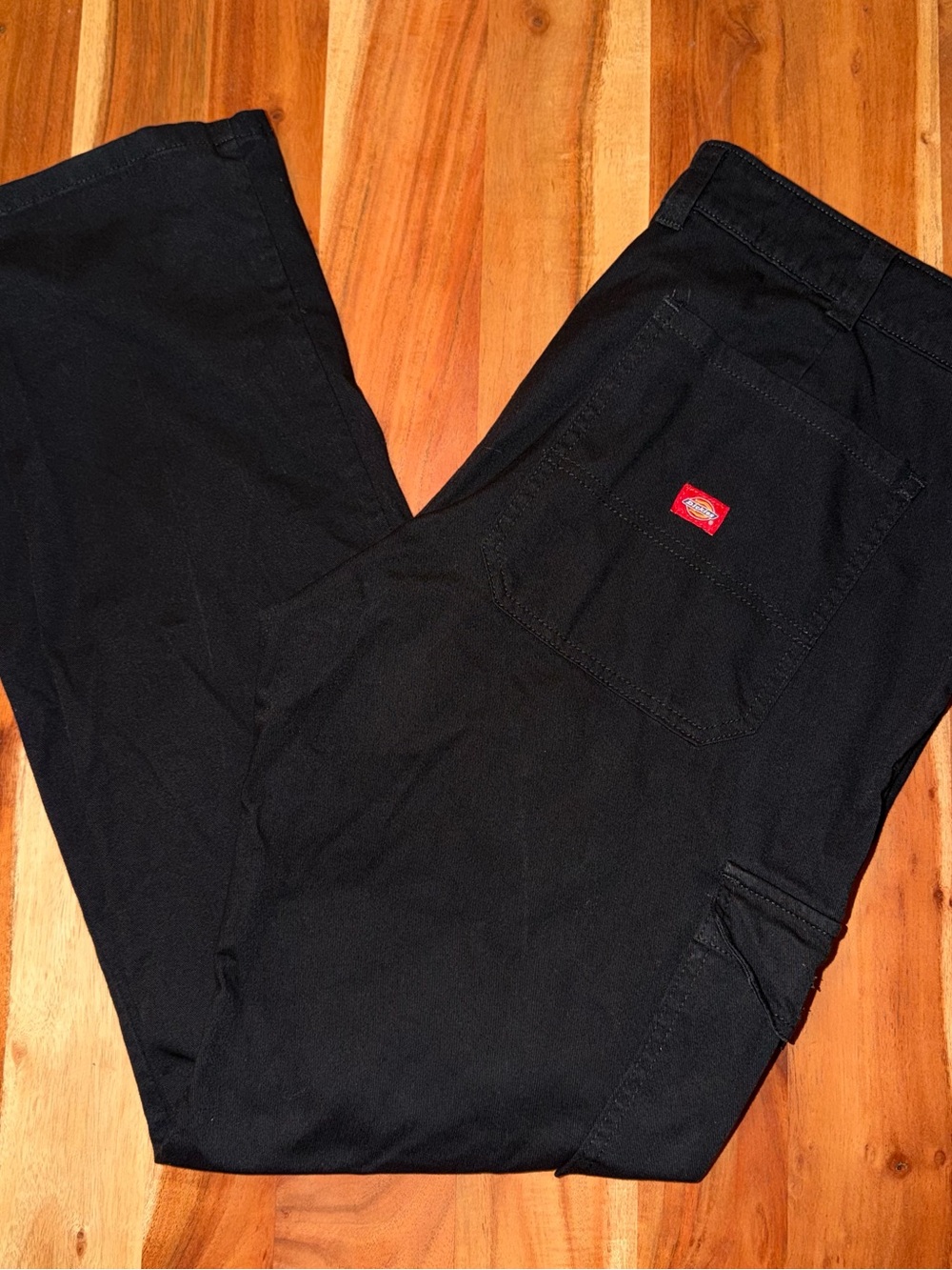 Women’s Dickies Black Cargo Work Pants - Straight Fit Size 18R.    #528